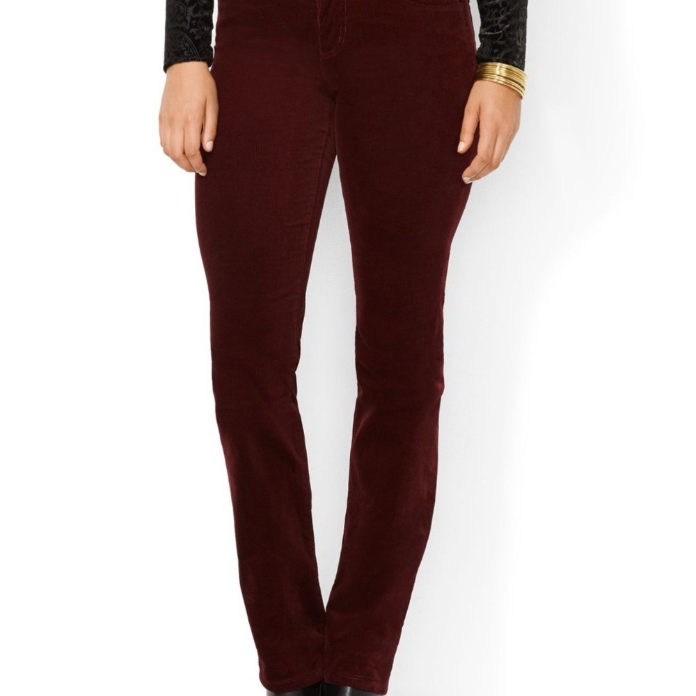 Ralph Lauren Slimming Fine Wale Corduroy Pants 14